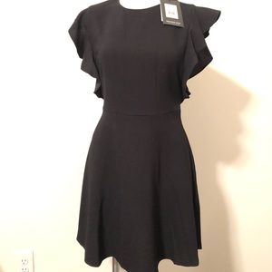 💎 Black Flutter Sleeve Dress 💎